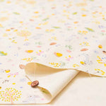 Cotton oxford print fabric Nuts and rabbits - nomura tailor