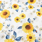 C/L sheeting print fabric Sunflower - nomura tailor