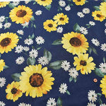 C/L sheeting print fabric Sunflower - nomura tailor