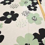 Air-tumbled C/L sheeting printed fabric Big Flower - nomura tailor