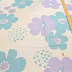 Air-tumbled C/L sheeting printed fabric Big Flower - nomura tailor