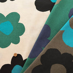C/L MuslinPrint Fabric Air Tumbler Finished  - Big Flower - nomura tailor