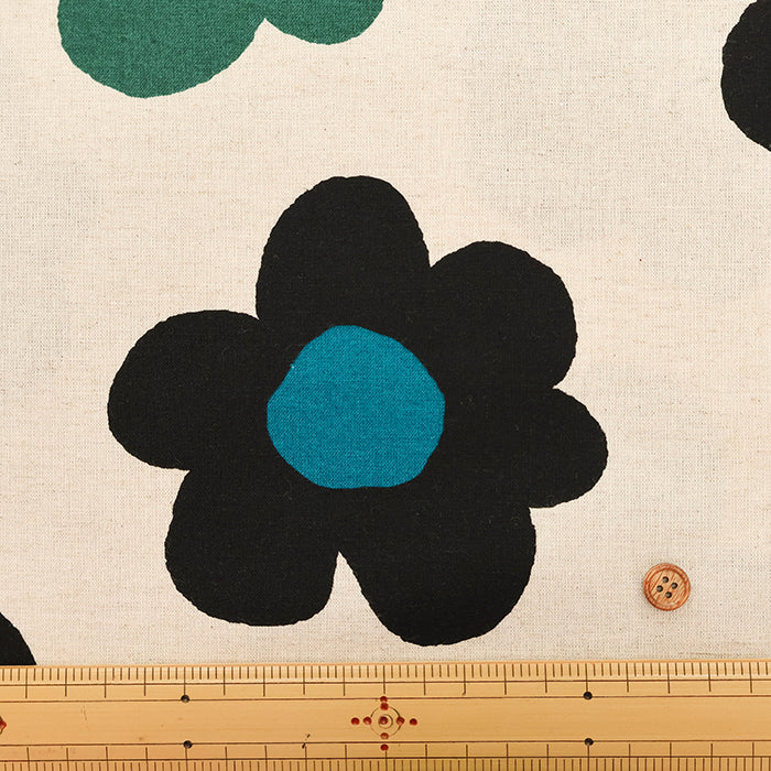 C/L MuslinPrint Fabric Air Tumbler Finished  - Big Flower - nomura tailor