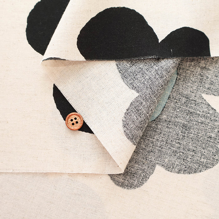 C/L MuslinPrint Fabric Air Tumbler Finished  - Big Flower - nomura tailor