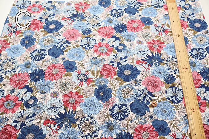 Cotton Broad Fabric - Flower - nomura tailor