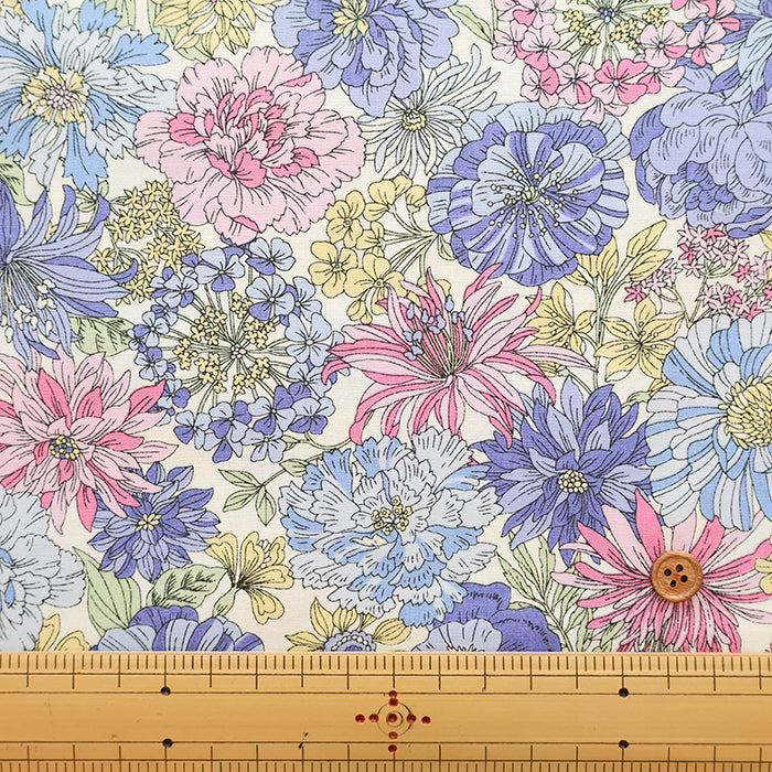Cotton Broad Fabric - Flower - nomura tailor