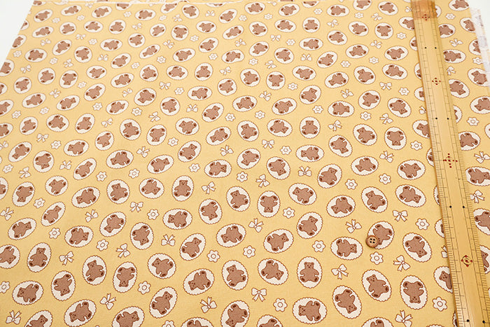 Cotton Oxford Fabric - Bear Biscuit - nomura tailor