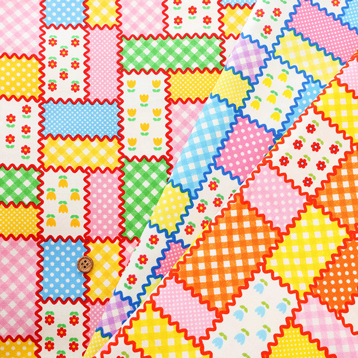 Cotton Oxford Fabric - Flower Patch Style - nomura tailor