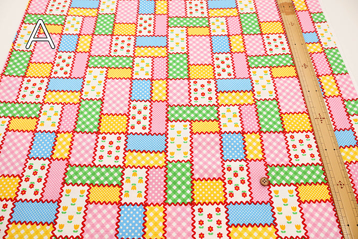 Cotton Oxford Fabric - Flower Patch Style - nomura tailor