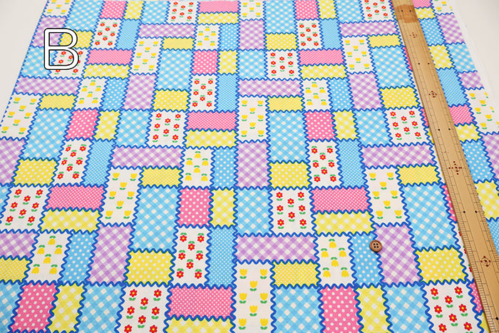 Cotton Oxford Fabric - Flower Patch Style - nomura tailor