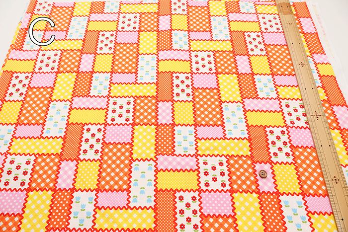 Cotton Oxford Fabric - Flower Patch Style - nomura tailor