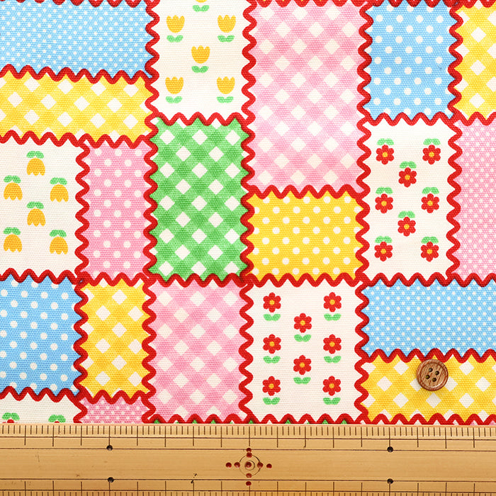 Cotton Oxford Fabric - Flower Patch Style - nomura tailor