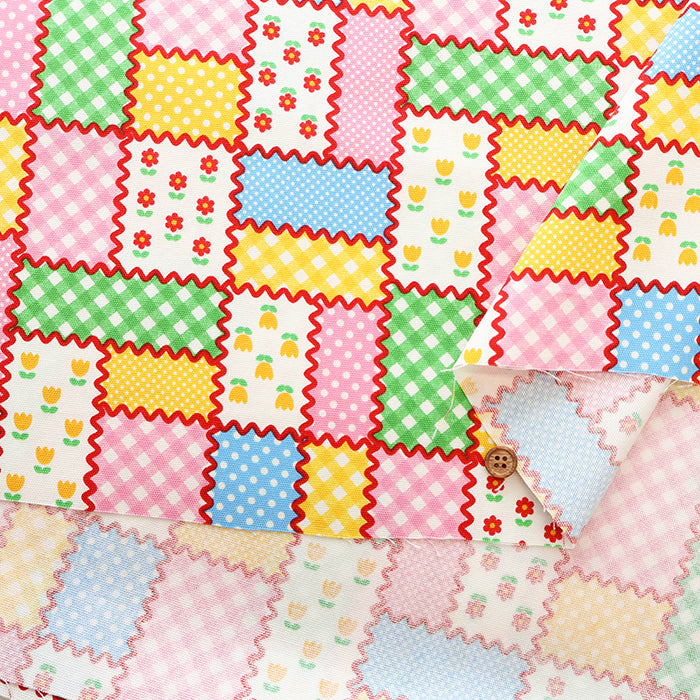 Cotton Oxford Fabric - Flower Patch Style - nomura tailor