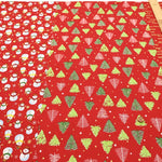 Cotton Sheeting printed Fabric - Christmas Snowman - nomura tailor