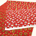 Cotton Sheeting printed Fabric - Christmas Snowman - nomura tailor