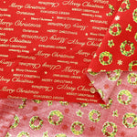 Cotton Sheeting printed Fabric - Christmas Snowman - nomura tailor