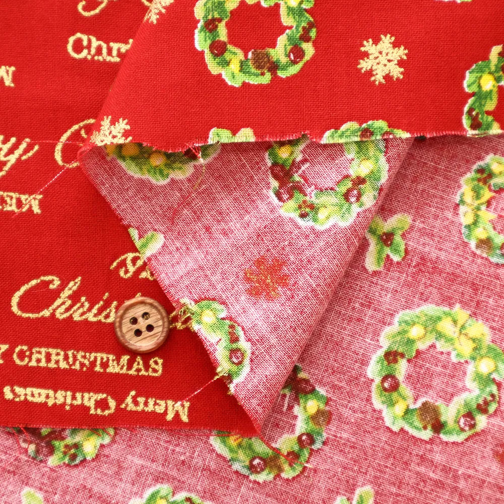 Cotton Sheeting printed Fabric - Christmas Snowman - nomura tailor