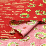 Cotton Sheeting printed Fabric - Christmas Snowman - nomura tailor