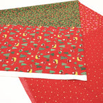 Cotton Sheeting printed Fabric - Christmas - Christmas Trees and Santa - nomura tailor