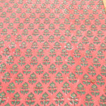 インド製 Cotton Cambric Printed Fabric エスニック リーフパターン - nomura tailor