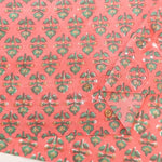 インド製 Cotton Cambric Printed Fabric エスニック リーフパターン - nomura tailor