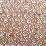 インド製 Cotton Cambric Printed Fabric エスニック ミニフラワーパターン - nomura tailor