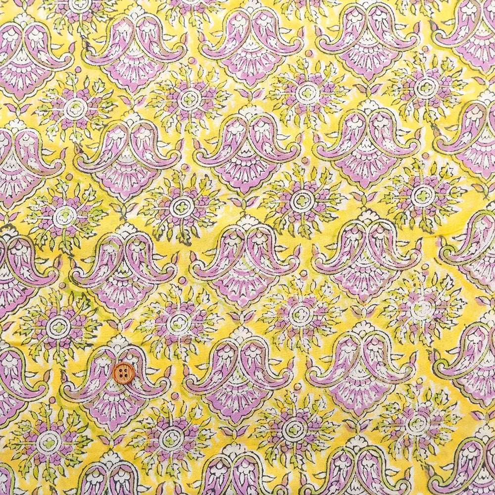 インド製 Cotton Cambric Printed Fabric エスニック モチーフ - nomura tailor