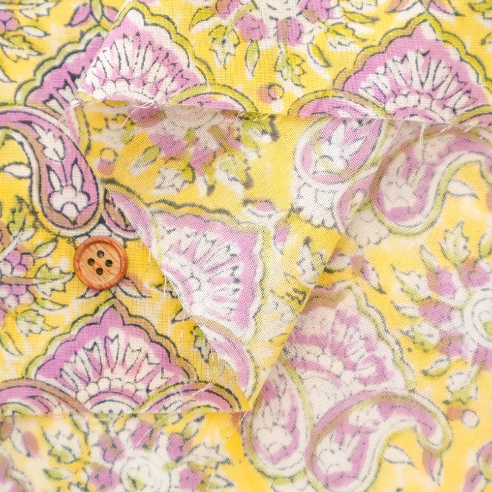 インド製 Cotton Cambric Printed Fabric エスニック モチーフ - nomura tailor