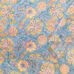 インド製 Cotton Cambric Printed Fabric エスニック フラワーブーケ - nomura tailor