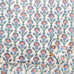 インド製 Cotton Cambric Printed Fabric エスニック - Mini Flowers - nomura tailor
