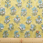 インド製 Cotton Cambric Printed Fabric エスニック フラワーパターン - nomura tailor