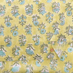 インド製 Cotton Cambric Printed Fabric エスニック フラワーパターン - nomura tailor