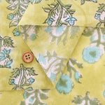 インド製 Cotton Cambric Printed Fabric エスニック フラワーパターン - nomura tailor