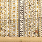 インド製 Cotton Cambric Printed Fabric エスニック ストライプ - nomura tailor