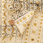 インド製 Cotton Cambric Printed Fabric エスニック ストライプ - nomura tailor