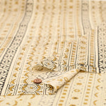 インド製 Cotton Cambric Printed Fabric エスニック ストライプ - nomura tailor