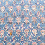 インド製 Cotton Cambric Printed Fabric エスニック シンボルフラワー - nomura tailor