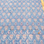 インド製 Cotton Cambric Printed Fabric エスニック シンボルフラワー - nomura tailor