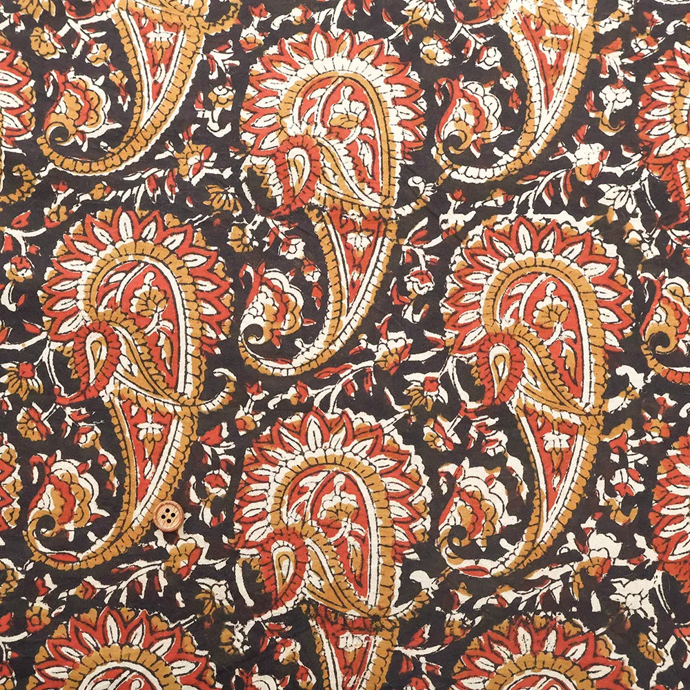 インド製 Cotton Cambric Printed Fabric エスニック ペイズリー - nomura tailor