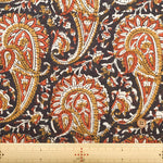 インド製 Cotton Cambric Printed Fabric エスニック ペイズリー - nomura tailor