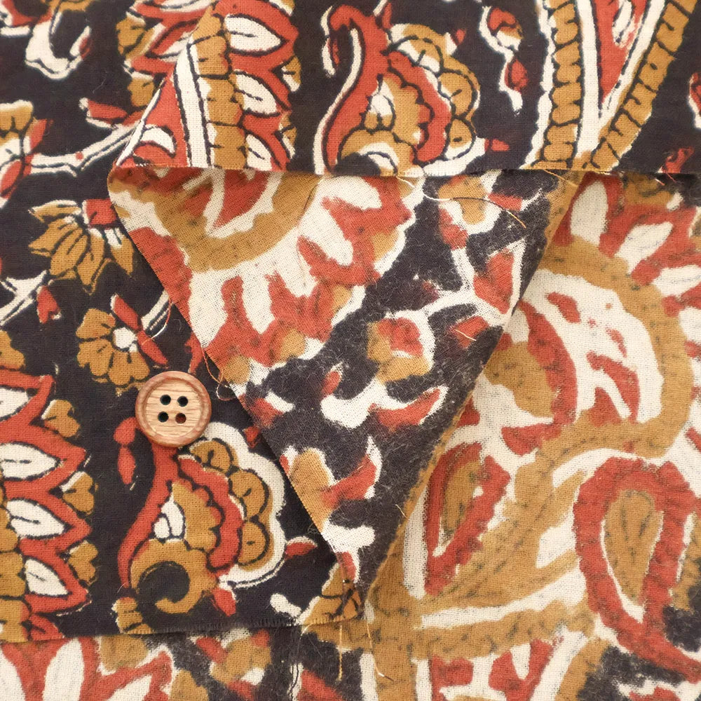 インド製 Cotton Cambric Printed Fabric エスニック ペイズリー - nomura tailor
