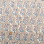 インド製 Cotton Cambric Printed Fabric エスニック ポンポンフラワー - nomura tailor