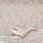 インド製 Cotton Cambric Printed Fabric エスニック ポンポンフラワー - nomura tailor