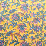 インド製 Cotton Cambric Printed Fabric エスニック アイビーフラワー - nomura tailor