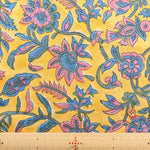 インド製 Cotton Cambric Printed Fabric エスニック アイビーフラワー - nomura tailor