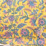 インド製 Cotton Cambric Printed Fabric エスニック アイビーフラワー - nomura tailor