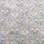 インド製 Cotton Cambric Printed Fabric エスニック モチーフフラワー - nomura tailor
