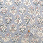 インド製 Cotton Cambric Printed Fabric エスニック モチーフフラワー - nomura tailor