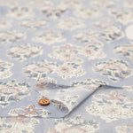 インド製 Cotton Cambric Printed Fabric エスニック モチーフフラワー - nomura tailor