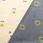 Made in China Cotton Sheeting Embroidered Fabric - Sunflower - nomura tailor